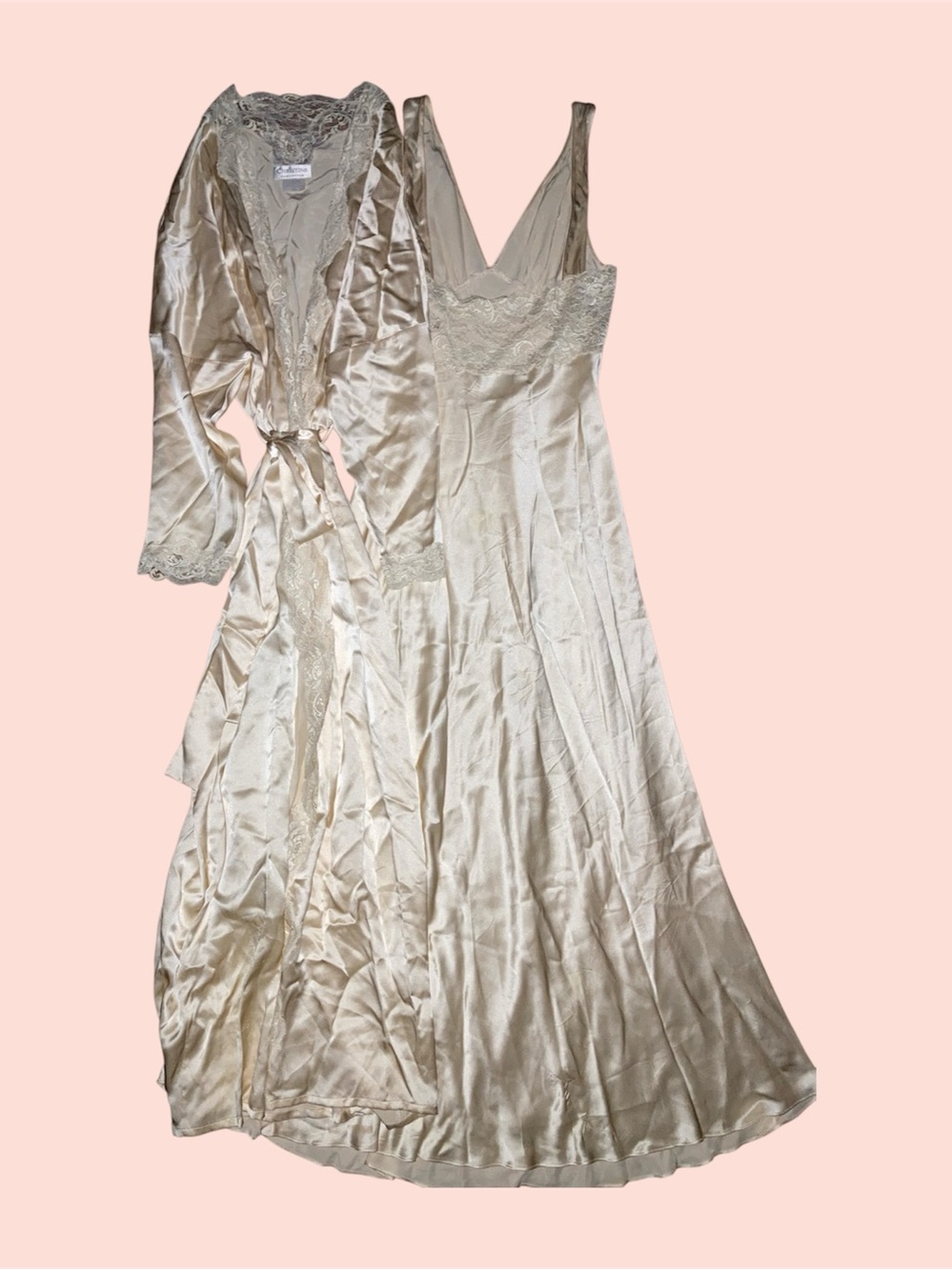 Silk Glamour Gown & Robe Set
